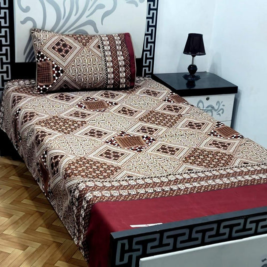 Cotton Saton Bedsheet Single Double Bedsheet