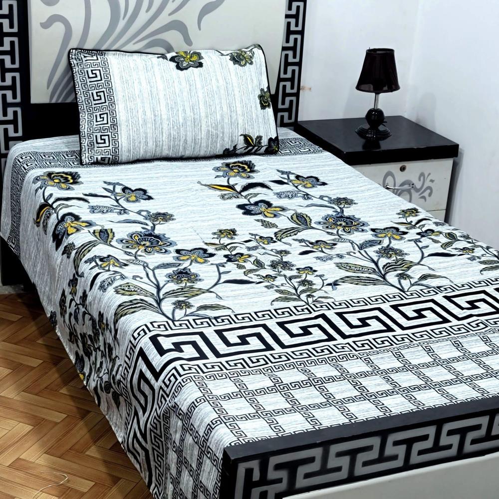 Cotton Saton Bedsheet Single Double Bedsheet Comforter