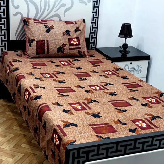 Cotton Saton Bedsheet Single Double Bedsheet